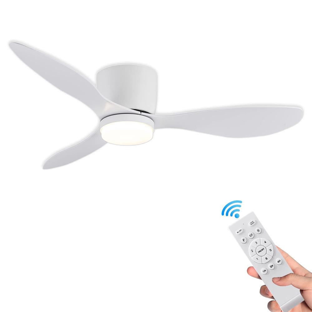 Nordic Smart Flush Mount Ceiling Fan Light for Bedroom and Dining Room
