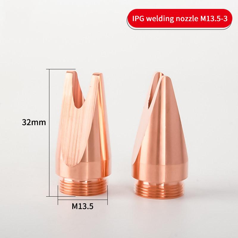 H32 M13.5 Graduated Copper Laser Welding Nozzles IPG Wire Feeding for Robust Industrial Projects