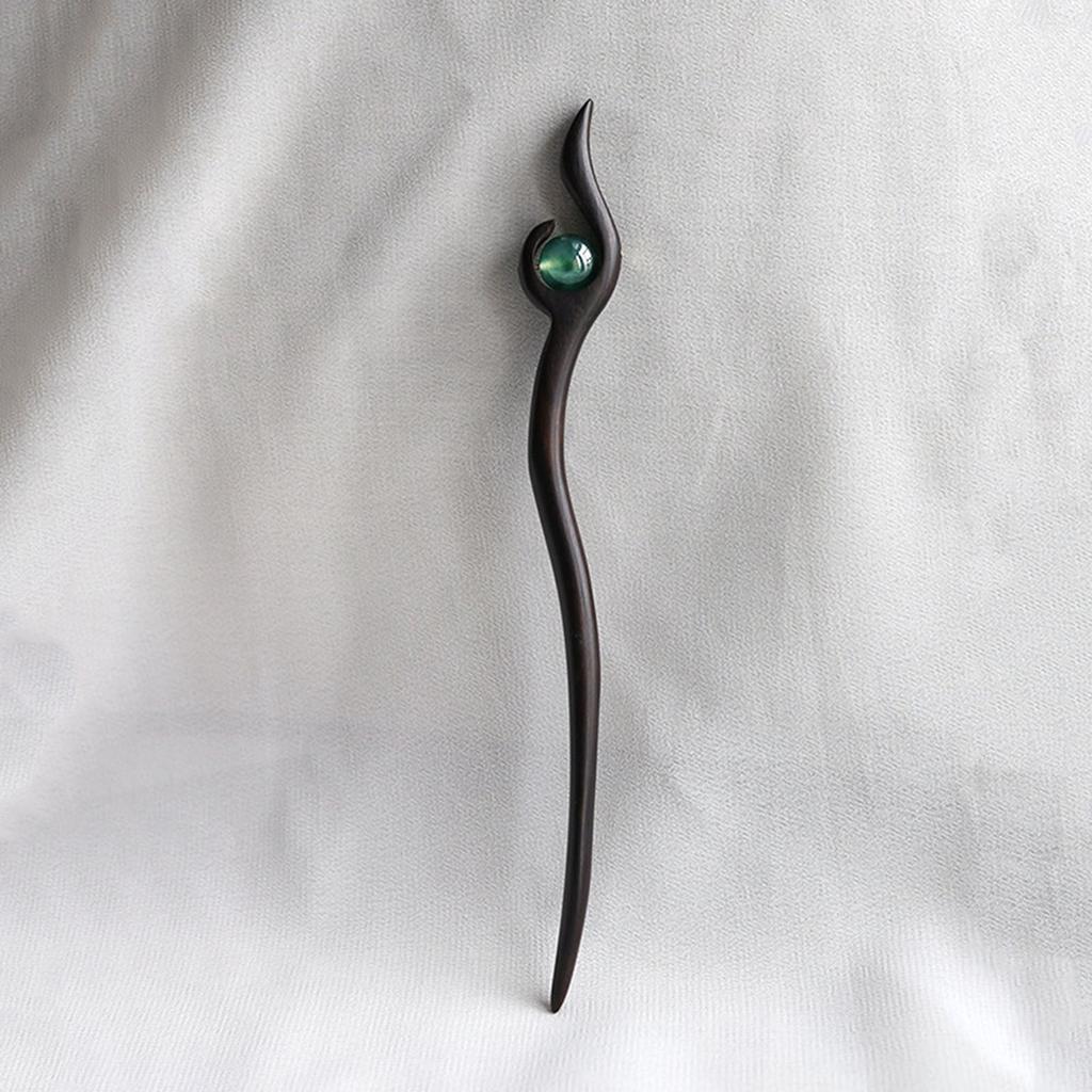 Hölzerne Haarstäbe Kopfschmuck Feine Verarbeitung Langer Gerader Haarstab für Haare DIY-Zubehör Haarstyling