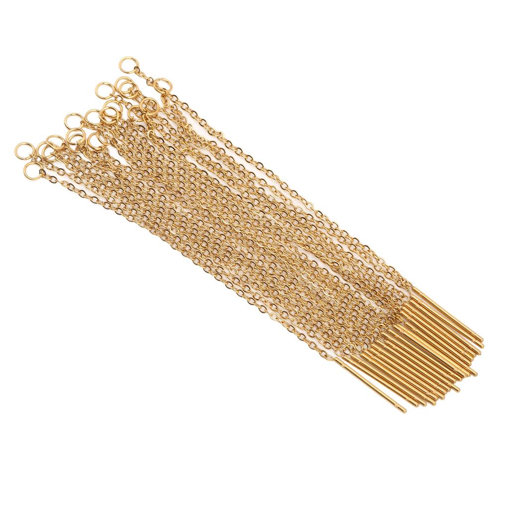 20 PZ 2,4 pollici Orecchini con Filo Acciaio Inossidabile Catena a O Stile Elegante Orecchini a Catena per Donne Appuntamenti