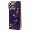 For iPhone 13 Pro Max Case Electroplating Soft TPU Phone Cover with Strap
