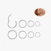 Men Women 316L Surgical Steel Hinged Nose Rings Hoop for Nostril Septum Cartilage Helix Daith Tragus Rook Conch Lip Ear Lobe