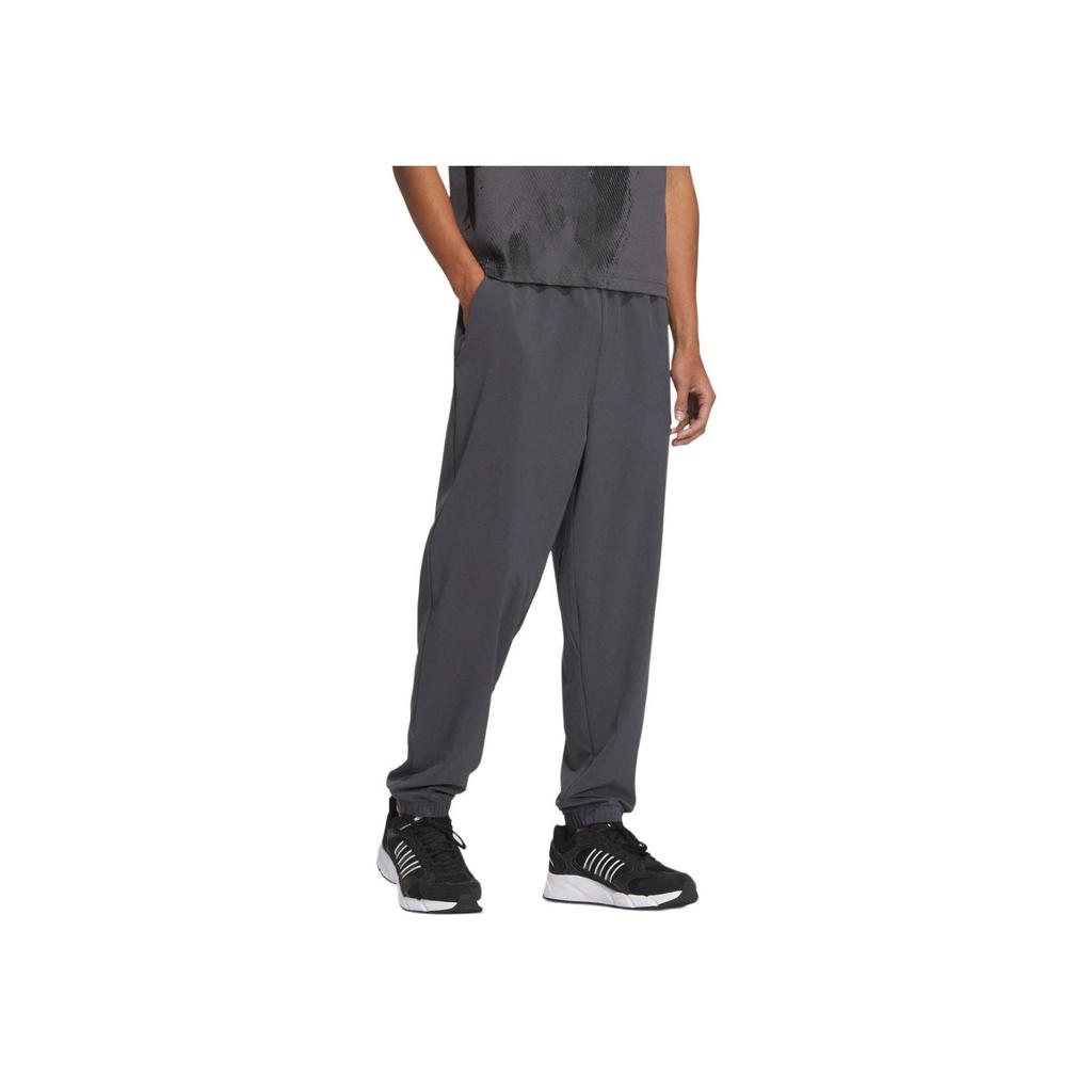 Adidas SS24 Cool Feel Solid Color Sports Jogger Pants Unisex Bottoms Dark-Gray Black JJ1302