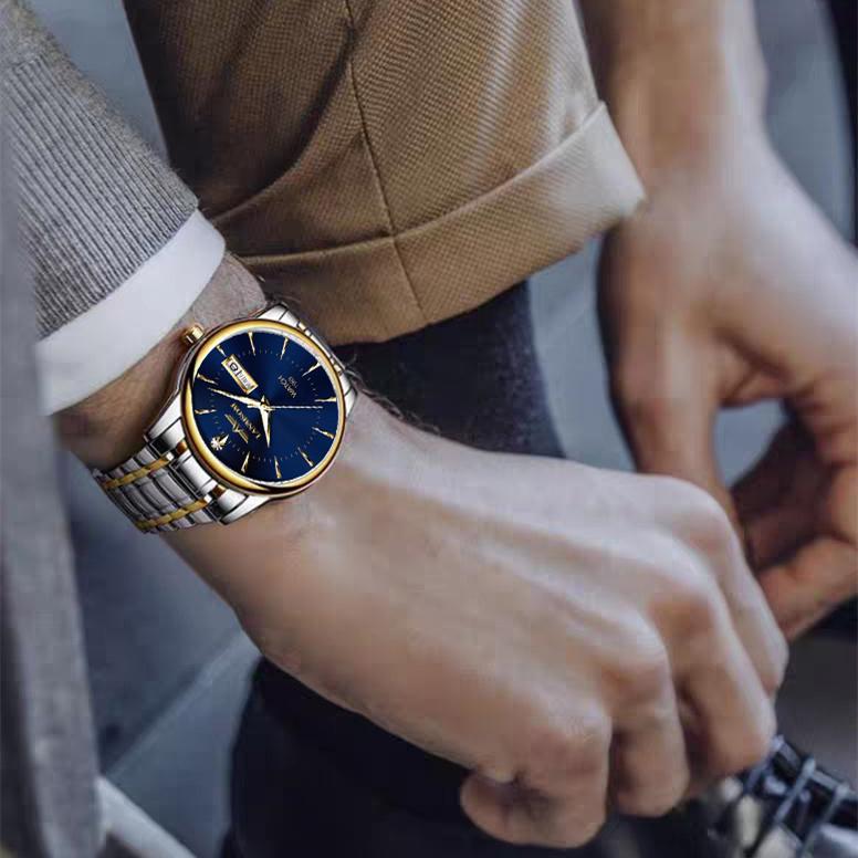 2022 Nuovo stile Uomo di lusso Business Uomo Uomo Orologio a cinturino in  acciaio Doppio calendario Orologio al quarzo Orologio retrò Orologio al  quarzo di moda unico Orologio al quarzo acquista in