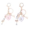 Handmade Luxury Charm Pearl-Tassel Love Pendant Cute Rhinestone Sweet Creative Bag Accessory Bag Charm