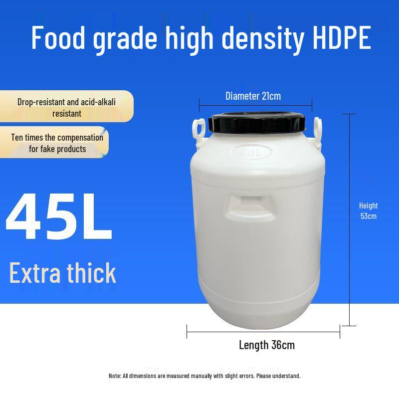 Multifunctional Square Food Grade Plastic Bucket: Composting, Water Storage, Fermentation, Oil Drum, Honey Seal, Chemical Use.