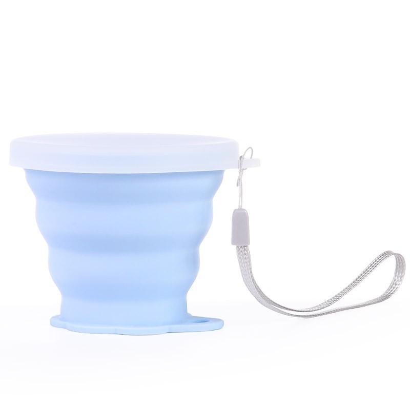 

Nikitas 150 мл складная чашка для путешествий складная складная кружка силиконовая чашка складная крышка чашки для кофе на открытом воздухе выдвижная дорожная чашка One Size синий