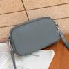 The First Layer of Cowhide Women's Bag, Shoulder Messenger Bag, Simple Multi-compartment Zipper Square Bag, Soft Leather Change Mobile Phone Bag.