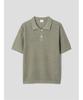 SHIFT.G Paper Yarn Texture Polo Khaki