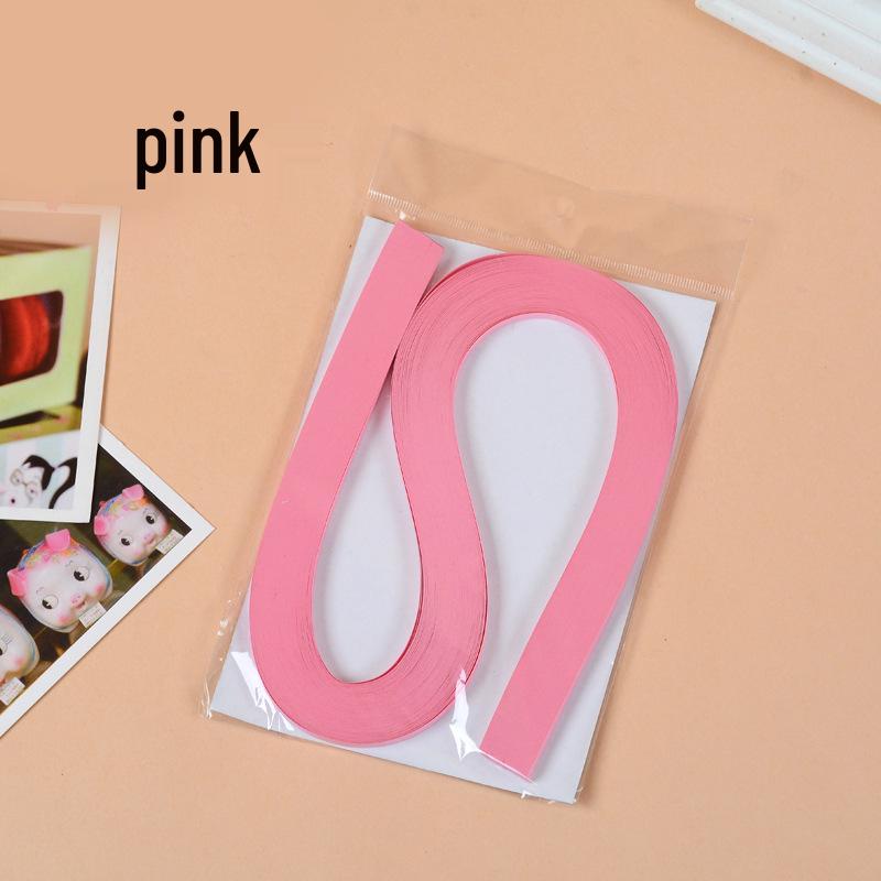 10mm Wide Monochromatic Quilling Strips - 120 Handcrafted Paper Strips, 53cm Long for Quilling Art