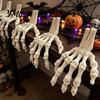Decoraciones de Esqueleto de Plástico Duradero Manos de Halloween, Modelo de Huesos de Mano Impreso en 3D, Atrezzo Realista para Fiesta Garra de Hueso Espeluznante para Decoración del Hogar