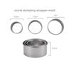 3Pcs/Set Stainless Stee Round Dough Cutter DIY Dumplings Skin Mold Flower Shaped Cookie Pastry Maker Biscuit Circle Ring Mould
