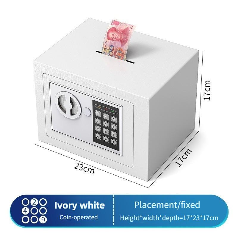 Intelligent All Steel Anti-theft Password Piggy Bank Personal Security Secret Box (With Money Slot) Mini Digital Safe Box