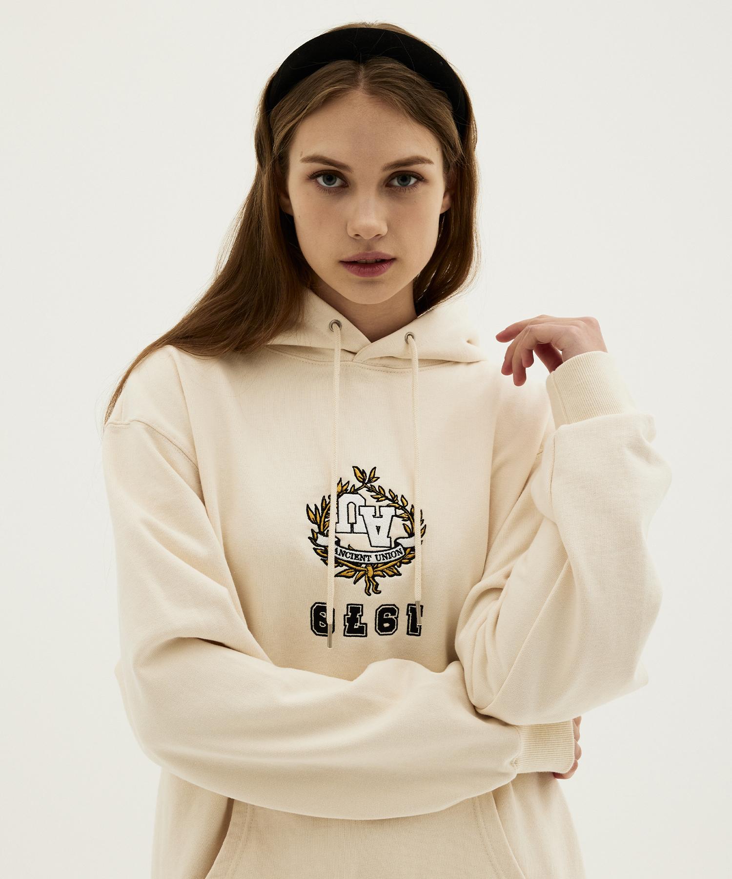 Ancient Union 1970 Pullover Hoodie Ivory L Size