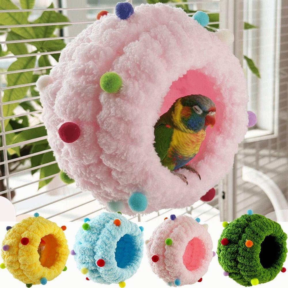 Cozy Design Parrot Snuggle Hut Handmade Conure Breeding House Bird Hammock for Cage Cage Accessory