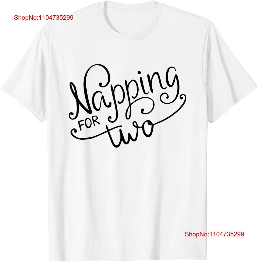 Napping For Two T Shirt Pregnancy Vintage Breathable Versatile Top For Everyday Wear Designer Clothes Streetwear Fashion