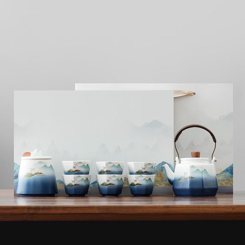 Japanese Landscape Kung Fu Tea Set