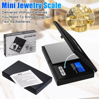 Mini Jewelry Scale 500g 0.01g 1kg 0.1g Electronic Stainless Steel Digital Scale Jewelry Gold Gram Balance Portable Kitchen Scale