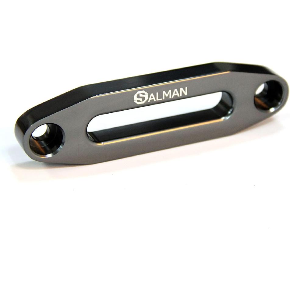SALMAN 3500Lbs Aluminum Alloy 6061 Fairlead 4-7/8" (124Mm) Hole Spacing For UTV/ATV Winch Accessory Gray
