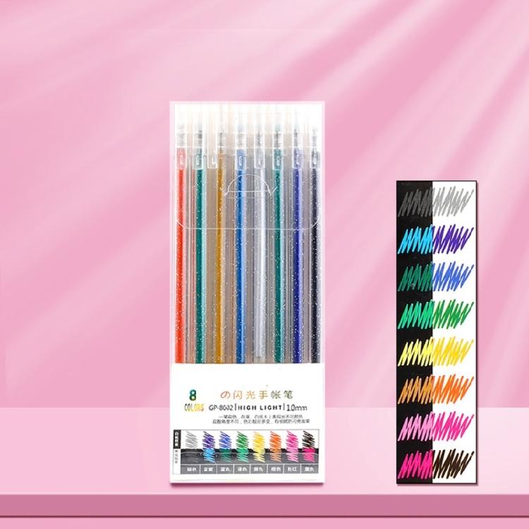 Glitters Gel Pen Multiple Color Glitters Pen for Making Card Colored Gel Marker for Coloring Journaling Drawing Craft