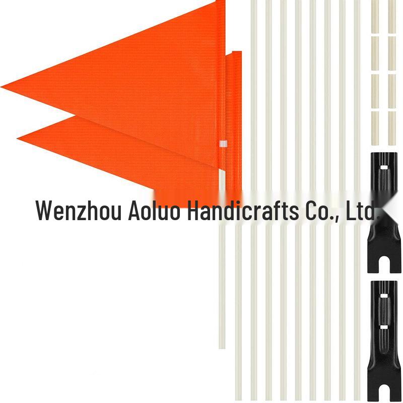 Multi-color Irregular Shape Children's Bicycle Warning Flag & Handlebar Racing Flag