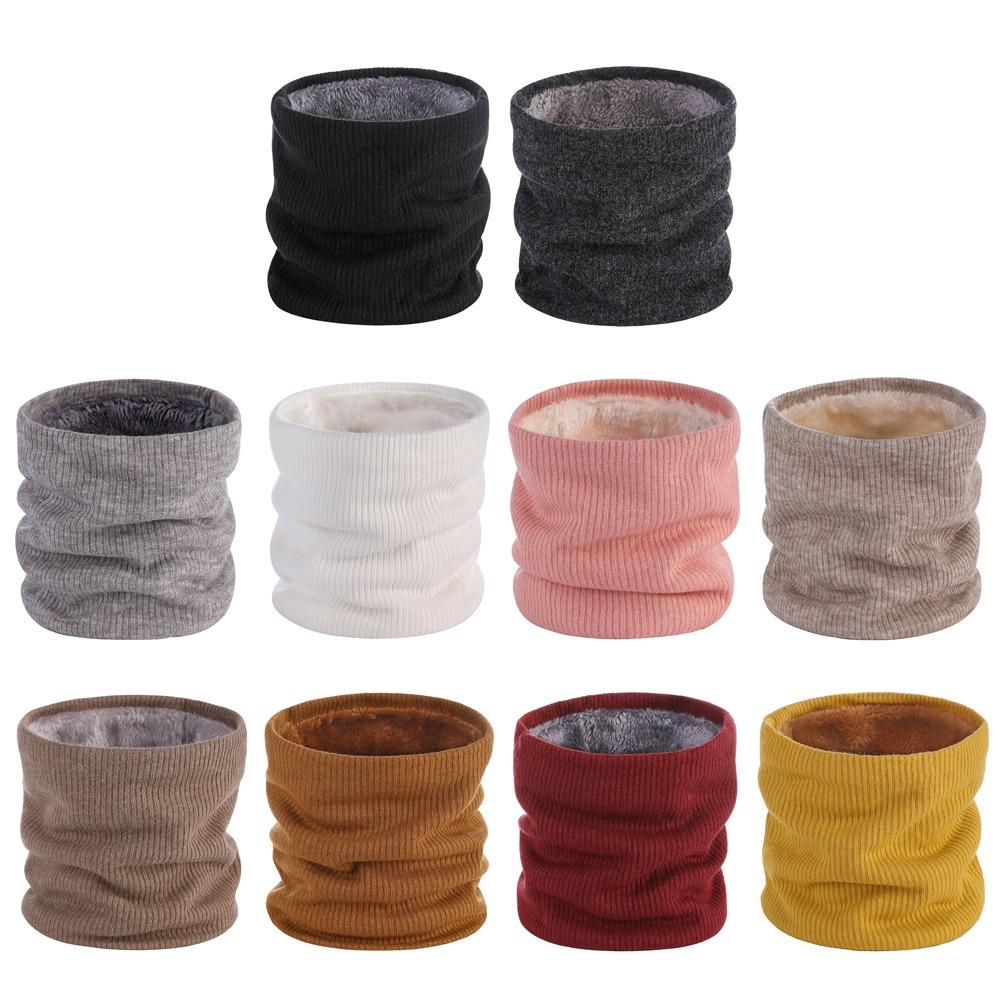 Warmer Neck Tube Knitted Scarf Double-Layer Neck Warmer Fashion Riding Mask Woman/Men
