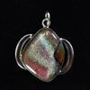 Natural Opal Pendant Multi-Color Fancy 35 ct 925 Sterling Silver October Birthday Birthstone
