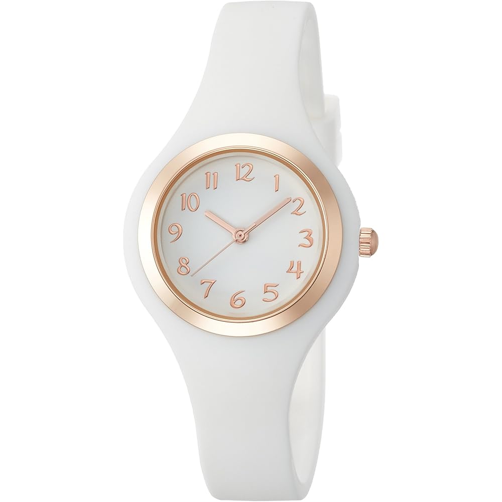 Fieldwork Analog Watch Muffin Silicone Strap ASS109-1 Women s White