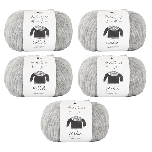 

Knitworm Everyone s Sweater Solid Yarn, 5-Pack (2. Gray)