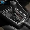 Real Soft Carbon Fiber Sticker For Seat Leon MK3 2013 2014 2015 LHD RHD Car Gear Shift Frame Panel Trim Interior Accessories