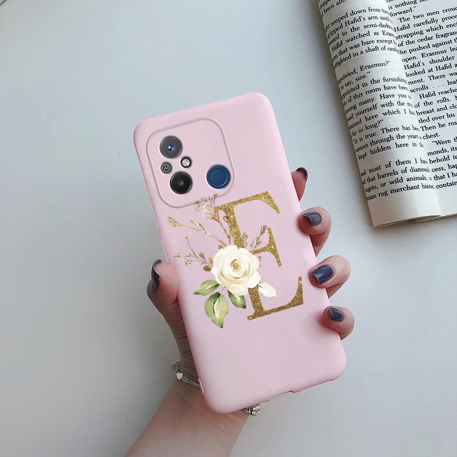 For Xiaomi Redmi 12C Case Silicone Rubber Soft TPU Cute Letters Phone Case Back Cover For Redmi 12C Cover For Redmi12C 12 C Case