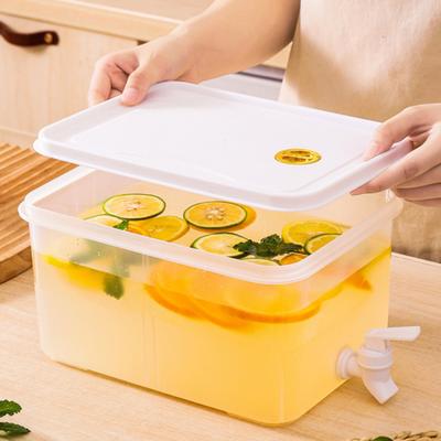 3,5/5 l Kaltwasserkessel, Getränkewasserspender mit Wasserhahn, hochtemperaturbeständiger Eistee-Saftkrug für Partys, Restaurants, Küchen, Speisekammer