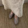 Fashion Retro Mesh Weave Design Flat Sandals Women Fashion Hollow Soft Sole Mary Jane Shoe Concise Comfort Roman Sandal Zapatos De Mujer