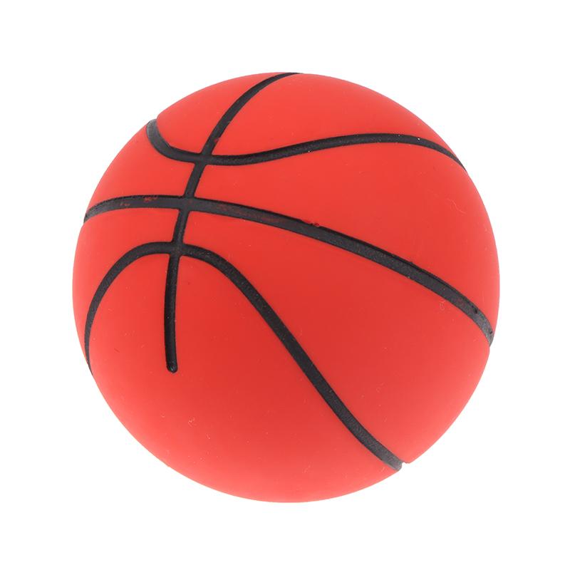 6Cm High Elastic Mini Rubber Basketball Decompression Hollow Elastic Ball Children'S Toy Outdoor Sports Beach Mini Basketball