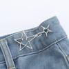 Fashion Star Waist Buckle Adjustable Detachable Pants Clips Waist Tightener For Girls Nail-free Jeans Metal Button Snaps