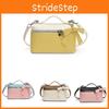 Color Bow Pendant Blocking Urban Women Travel Bags Square Handbag Holder Zipper