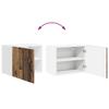 Wall Cabinet LUCCA Reclaimed Wood Look 50 X 31 X 40 Cm Particleboard