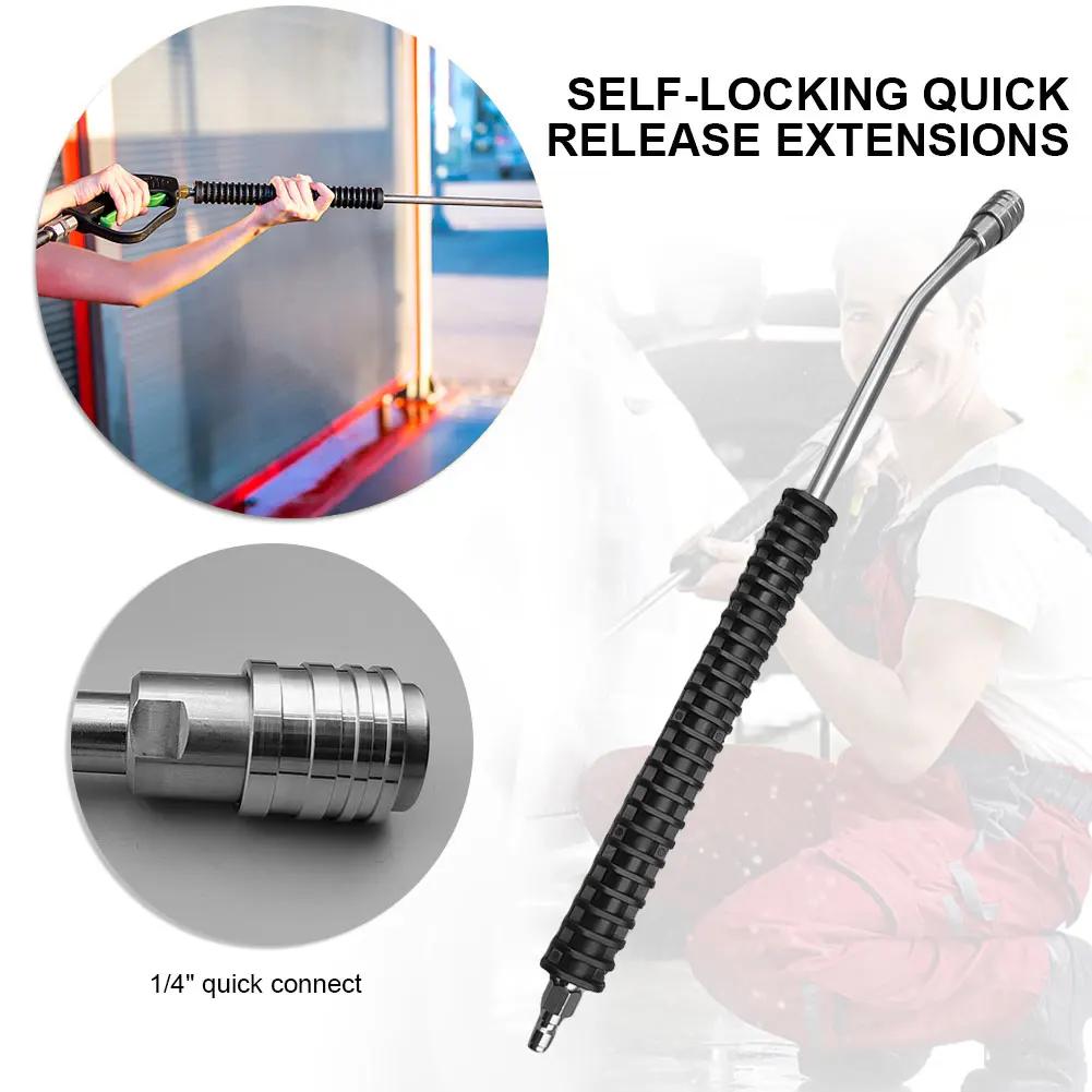 Stainless Steel High-Pressure Spray Gun Wand – Jet Washer Lance Nozzle Extension for Pressure Washer & Car Wash