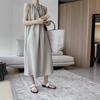 Medium and Long Comfortable and Smooth Round Neck Sleeveless Dress Women's Summer Loose Vest Skirt Children's Skirt