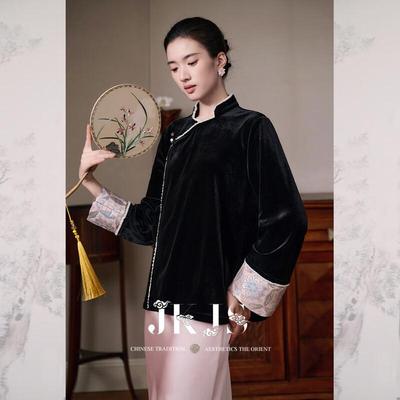 Qingcheng Xu New Chinese Style Velvet Top