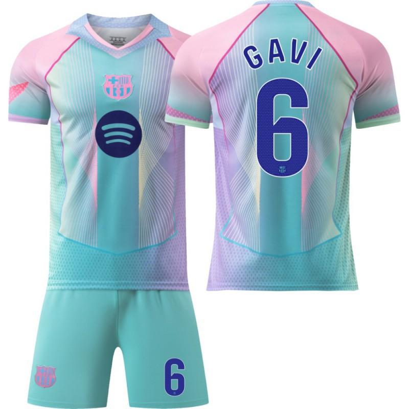 2526 Blue Edition Football Jersey No. 19 Yamal 9 Levan 8 Pedri 10 Set