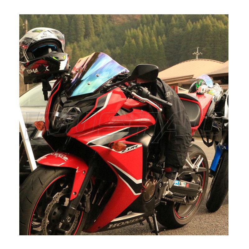 Motorcycle Double Bubble Windshield Windscreen Screen For 2014 2015 2016 2017 2018 Honda CBR650F CBR 650F 650 F Black Iridium