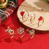 Cross-border Hot-selling Cartoon Christmas Tree, Reindeer, and Snowman Rings - Fashion Accessory and Holiday Gift