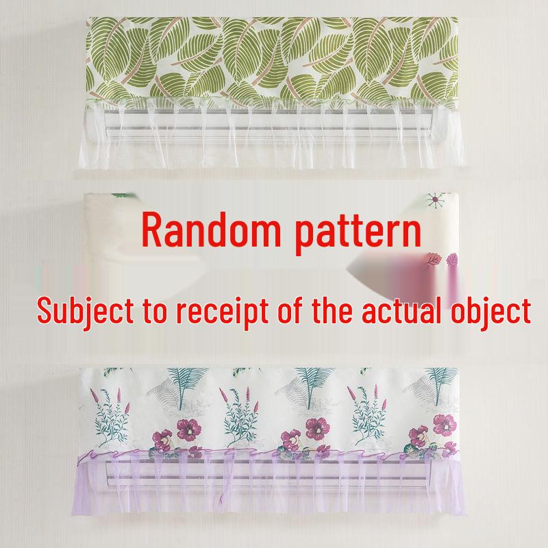 Universal Wall-Mounted Air Conditioner Dust Cover: Anti-Blow Windshield, Windproof Curtain, Full Sleeve Protection for Cabinet Machines