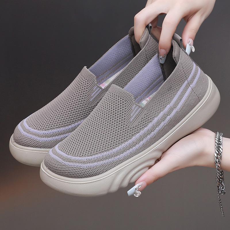 Women's Lightweight Non-slip Thick-soled Casual Shoes for Spring & Autumn