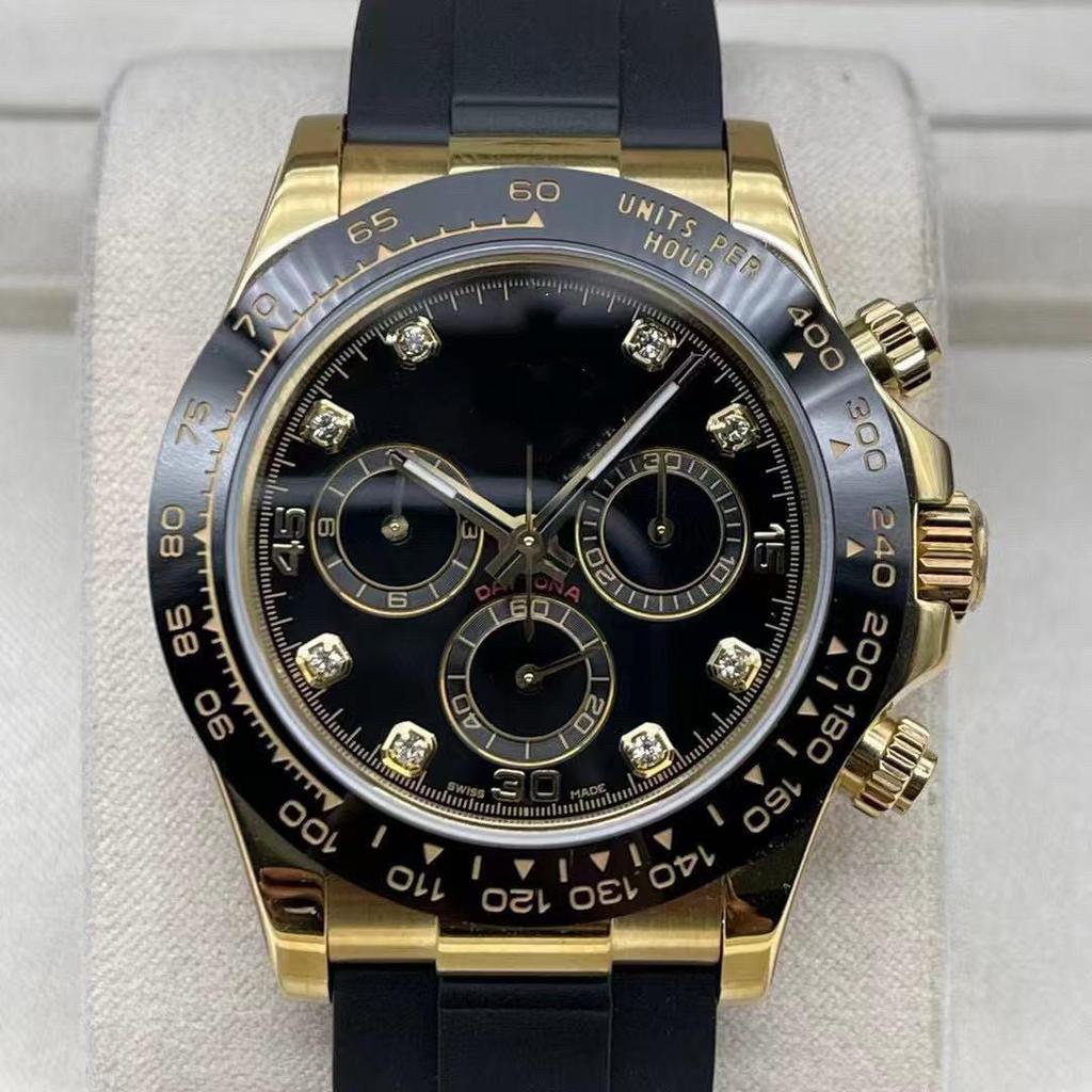 Laojia Daytona Men's Multifunctional Waterproof Mechanical Watch - Luminous, Three-Eye, Six-Needle Design