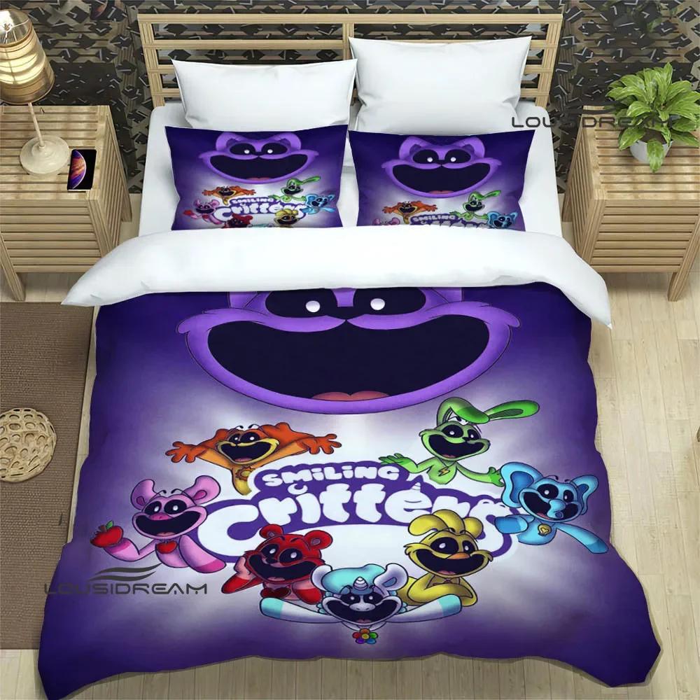 Set Biancheria da Letto Cartoni Animati Creature Sorridenti set squisito di biancheria da letto copripiumino set piumone set letto regalo di compleanno di lusso