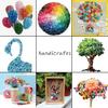 200Pcs Round Buttons Mixed Color Set For Crafts Sewing Diy Manual Button Painting Diy Handmade Ornament Buttons 9/11Mm - 4 Holes