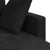 Black Sofa 198 x 134 x 80 cm Velvet