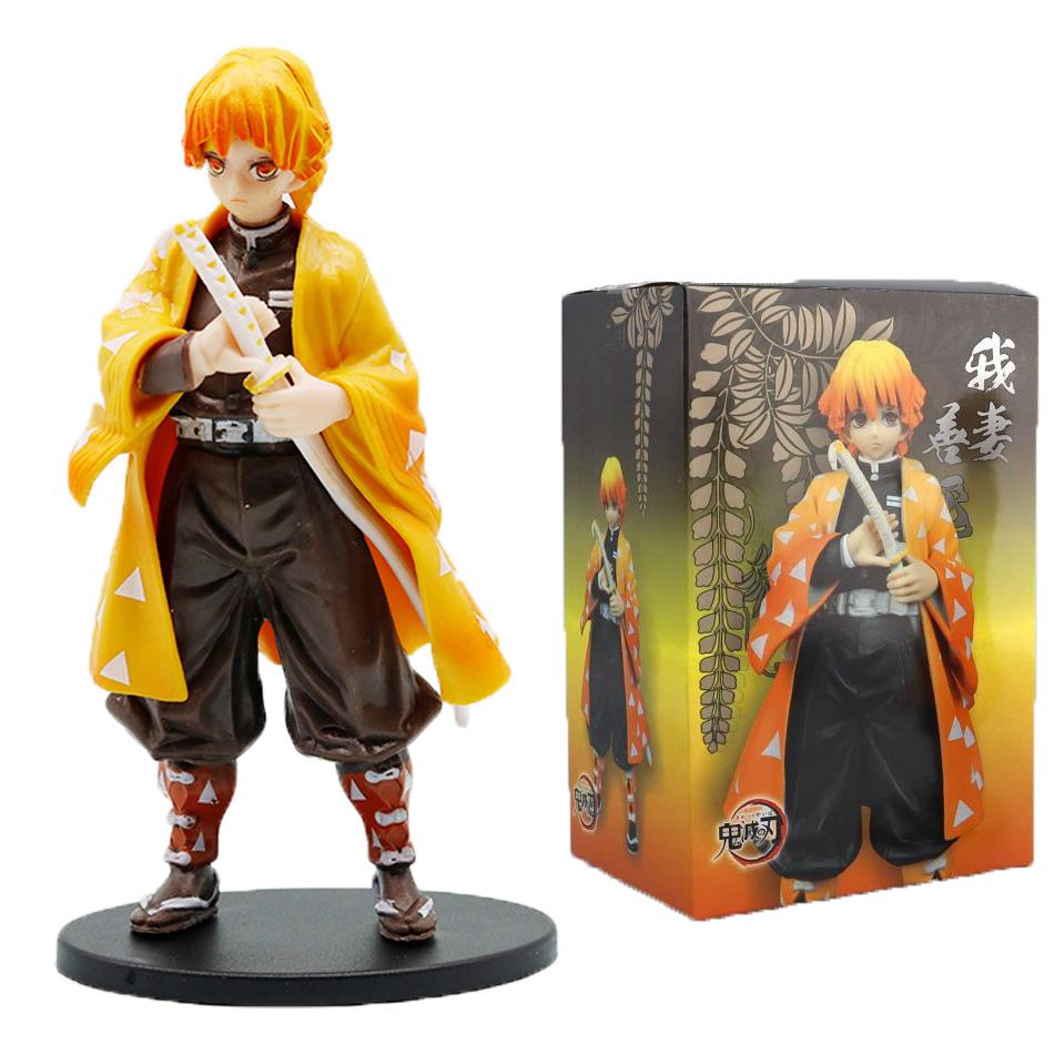 Figura de Anime Figuras de Demon Slayer Kimetsu No Yaiba Muñeco Tanjiro Nezuko Zenitsu Figura Figura de Acción Modelo Juguetes